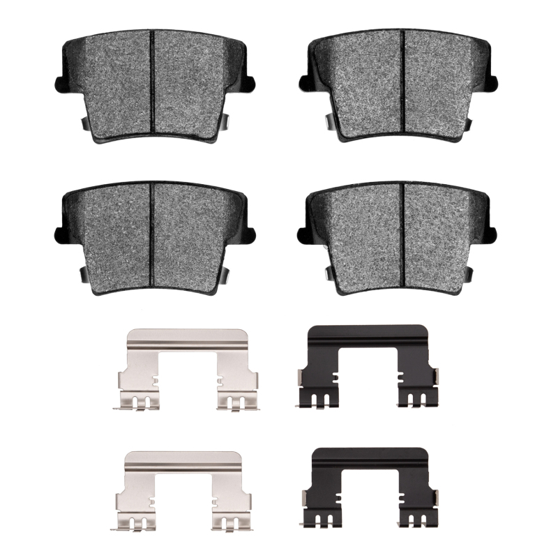 Dodge Magnum Brake Pads - Rear - R1 Concepts - Semi Met + Hardware Kit - `06-`14